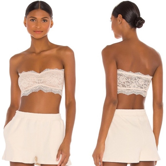 FREE PEOPLE nude Lacey Looks bandeau bra S - Picture 6 of 6